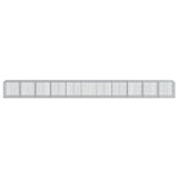 Gabion Basket with Cover 1100x100x100 cm Galvanised Iron