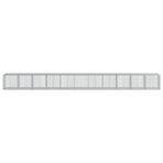 Gabion Basket with Cover 1100x100x100 cm Galvanised Iron
