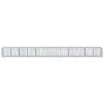 Gabion Basket with Cover 1200x100x100 cm Galvanised Iron