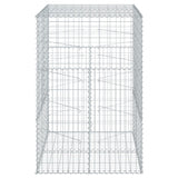Gabion Basket with Cover 100x100x150 cm Galvanised Iron - Top-Down View