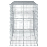 Gabion Basket with Cover 200x100x150 cm Galvanised Iron - Top-Down View