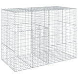 Gabion Basket with Cover 200x100x150 cm Galvanised Iron - 45-Degree Angle