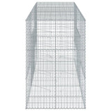 Gabion Basket with Cover 300x100x150 cm Galvanised Iron - Top-Down View