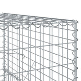 Gabion Basket with Cover 800x100x150 cm Galvanised Iron