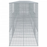 Gabion Basket with Cover 900x100x150 cm Galvanised Iron