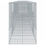 Gabion Basket with Cover 900x100x150 cm Galvanised Iron