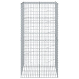Gabion Basket with Cover 100x100x200 cm Galvanised Iron