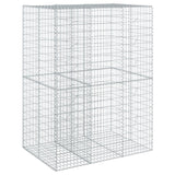 Gabion Basket with Cover 150x100x200 cm Galvanised Iron - 45-Degree Angle