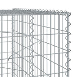 Gabion Basket with Cover 150x100x200 cm Galvanised Iron
