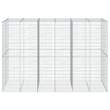Gabion Basket with Cover 300x100x200 cm Galvanised Iron