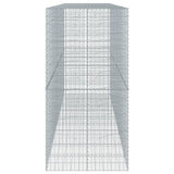 Gabion Basket with Cover 450x100x200 cm Galvanised Iron