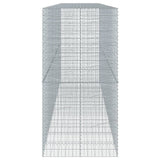 Gabion Basket with Cover 550x100x200 cm Galvanised Iron