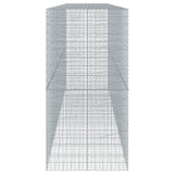 Gabion Basket with Cover 550x100x200 cm Galvanised Iron - Top-Down View