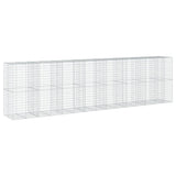 Gabion Basket with Cover 750x100x200 cm Galvanised Iron