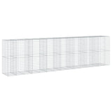 Gabion Basket with Cover 750x100x200 cm Galvanised Iron