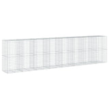 Gabion Basket with Cover 800x100x200 cm Galvanised Iron - 45-Degree Angle