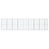 Gabion Basket with Cover 850x100x200 cm Galvanised Iron