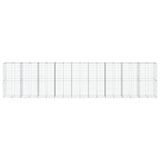 Gabion Basket with Cover 900x100x200 cm Galvanised Iron