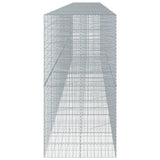 Gabion Basket with Cover 950x100x200 cm Galvanised Iron