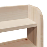 Headboard with Shelves 180 cm Solid Wood Pine - Close-Up Angle