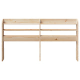 Headboard with Shelves 160 cm Solid Wood Pine - Side View