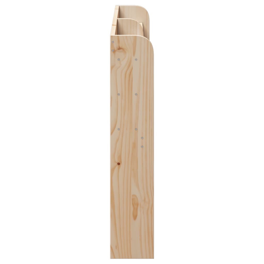 Headboard with Shelves 140 cm Solid Wood Pine