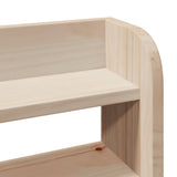 Headboard with Shelves 140 cm Solid Wood Pine