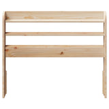 Headboard with Shelves 100 cm Solid Wood Pine - Side View