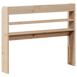 Headboard with Shelves 100 cm Solid Wood Pine - 45-Degree Angle