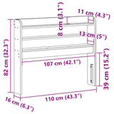 Headboard with Shelves 100 cm Solid Wood Pine