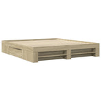 Bed Frame without Mattress Sonoma Oak 180x200cm Engineered Wood