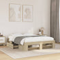 Bed Frame without Mattress Sonoma Oak 135x190cm Engineered Wood