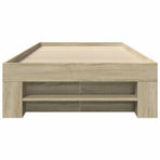 Bed Frame without Mattress Sonoma Oak 90x190 cm Engineered Wood
