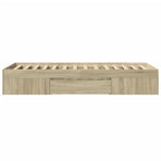 Bed Frame without Mattress Sonoma Oak 90x190 cm Engineered Wood