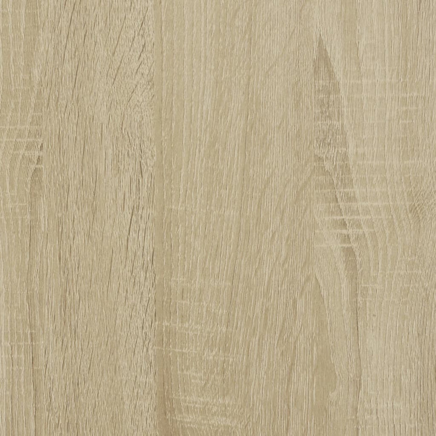 Bed Frame without Mattress Sonoma Oak 135x190cm Engineered Wood