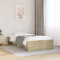 Bed Frame without Mattress Sonoma Oak 90x190 cm Engineered Wood