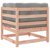 2 Piece Garden Sofa Set with Cushions Solid Wood Douglas Fir - 45-Degree Angle