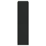 Highboard with Doors Black 68x37x142 cm Engineered Wood