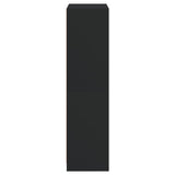 Highboard with Doors Black 68x37x142 cm Engineered Wood