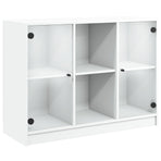 Sideboard White 102x37x75.5 cm Engineered Wood