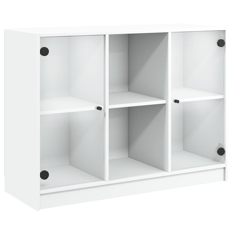 Sideboard White 102x37x75.5 cm Engineered Wood