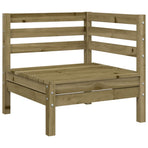 8 Piece Garden Sofa Set with Cushions Impregnated Wood Pine