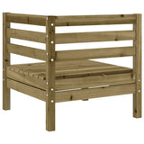 8 Piece Garden Sofa Set with Cushions Impregnated Wood Pine
