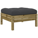 6 Piece Garden Sofa Set with Cushions Impregnated Wood Pine - Extra Image