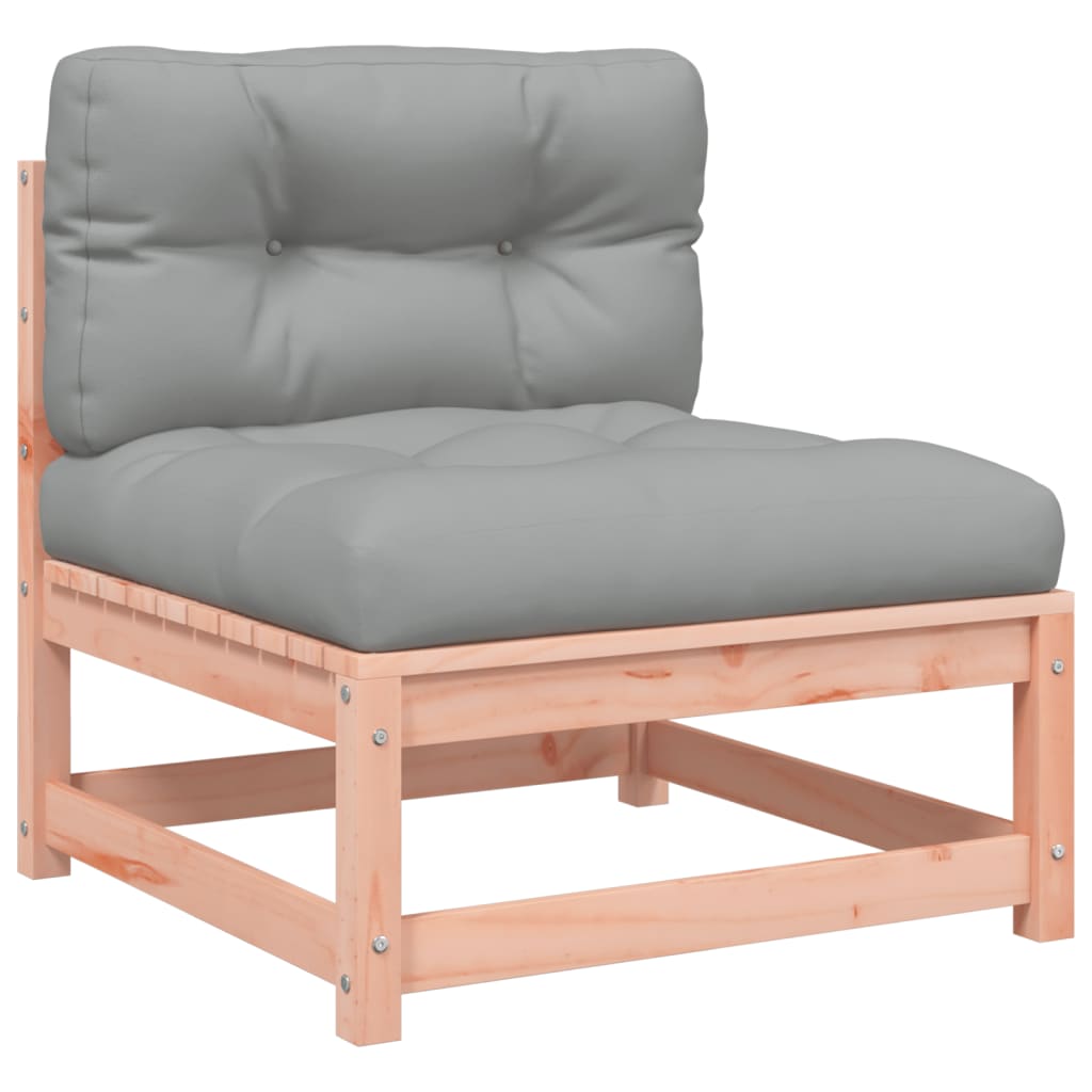 4 Piece Garden Sofa Set with Cushions Solid Wood Douglas Fir