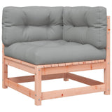 4 Piece Garden Sofa Set with Cushions Solid Wood Douglas Fir - 45-Degree Angle