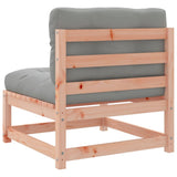 4 Piece Garden Sofa Set with Cushions Solid Wood Douglas Fir