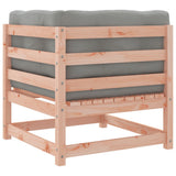 4 Piece Garden Sofa Set with Cushions Solid Wood Douglas Fir