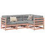 4 Piece Garden Sofa Set with Cushions Solid Wood Douglas Fir