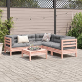 6 Piece Garden Sofa Set with Cushions Solid Wood Douglas Fir - Side View